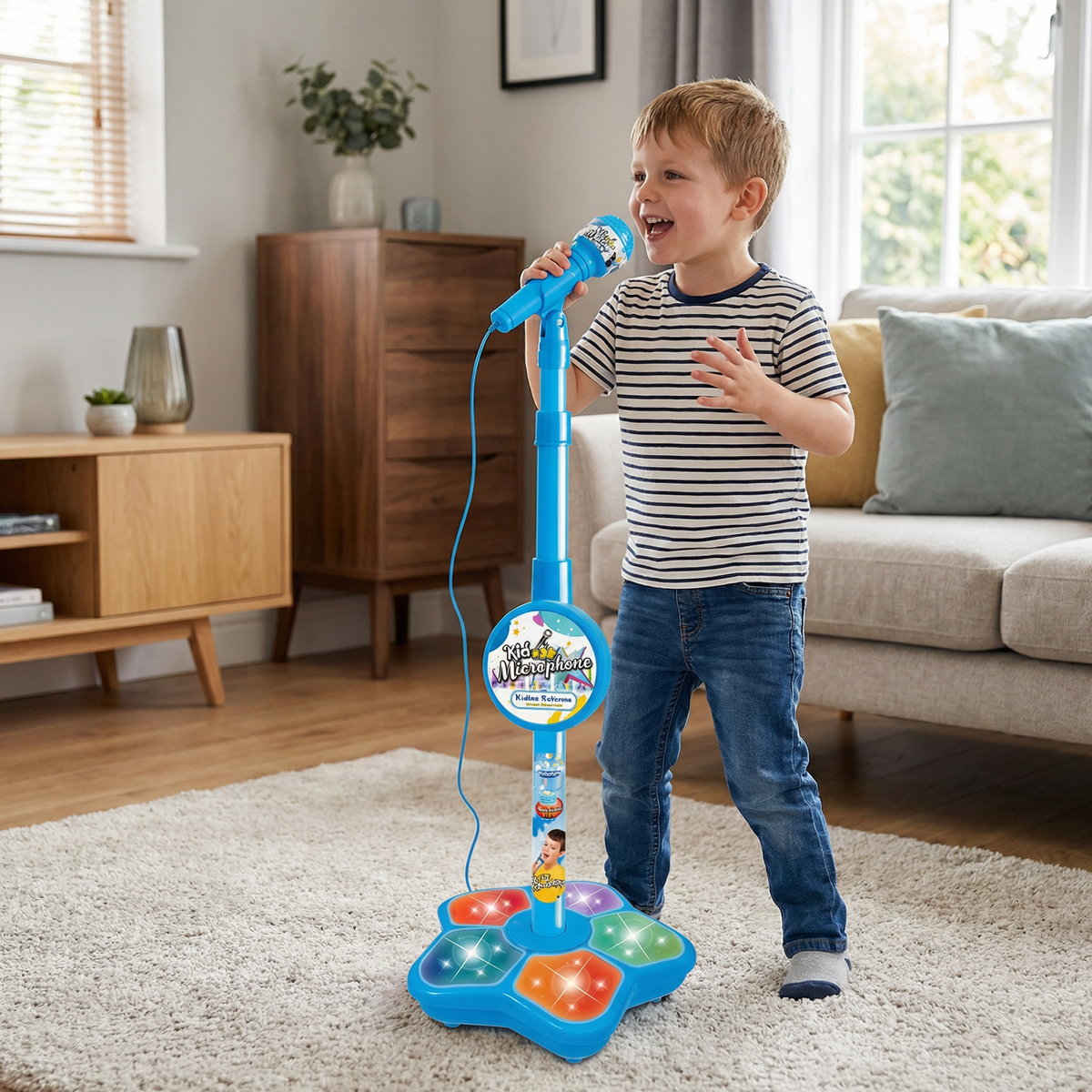 Kids Karaoke Machine with Microphone Stand – Singing Fun Set