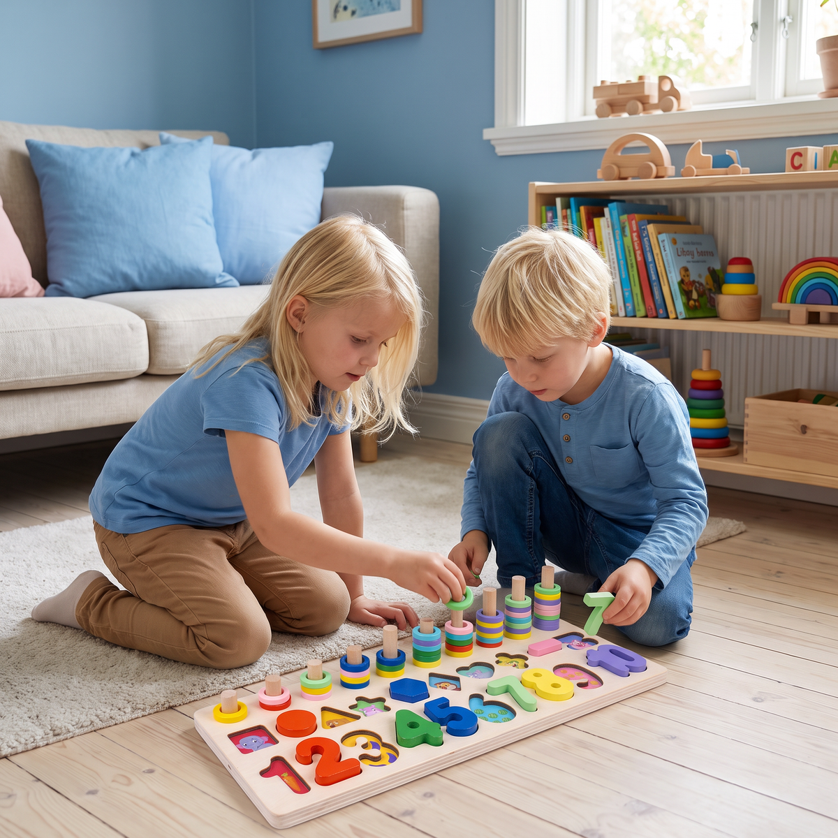 Skill Development – Montessori Wooden Activity Board