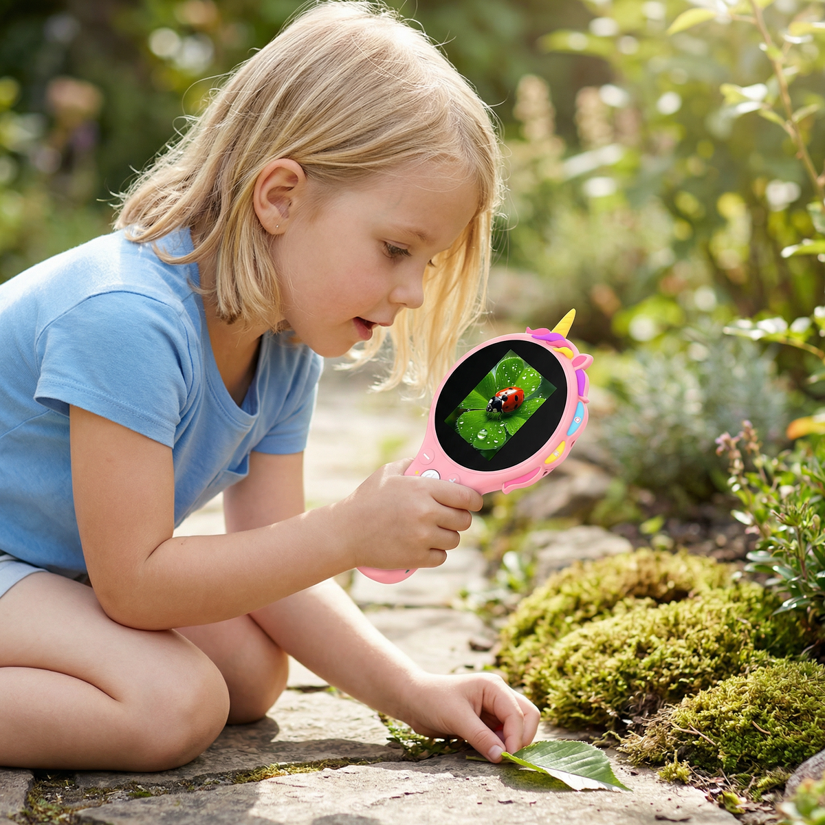 Kids Digital Video Microscope with Screen – Portable Science Explorer for Little Investigators