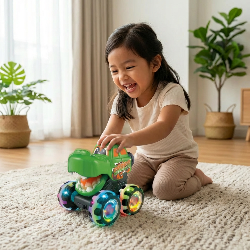 Glowing Monster Truck Toy Cars