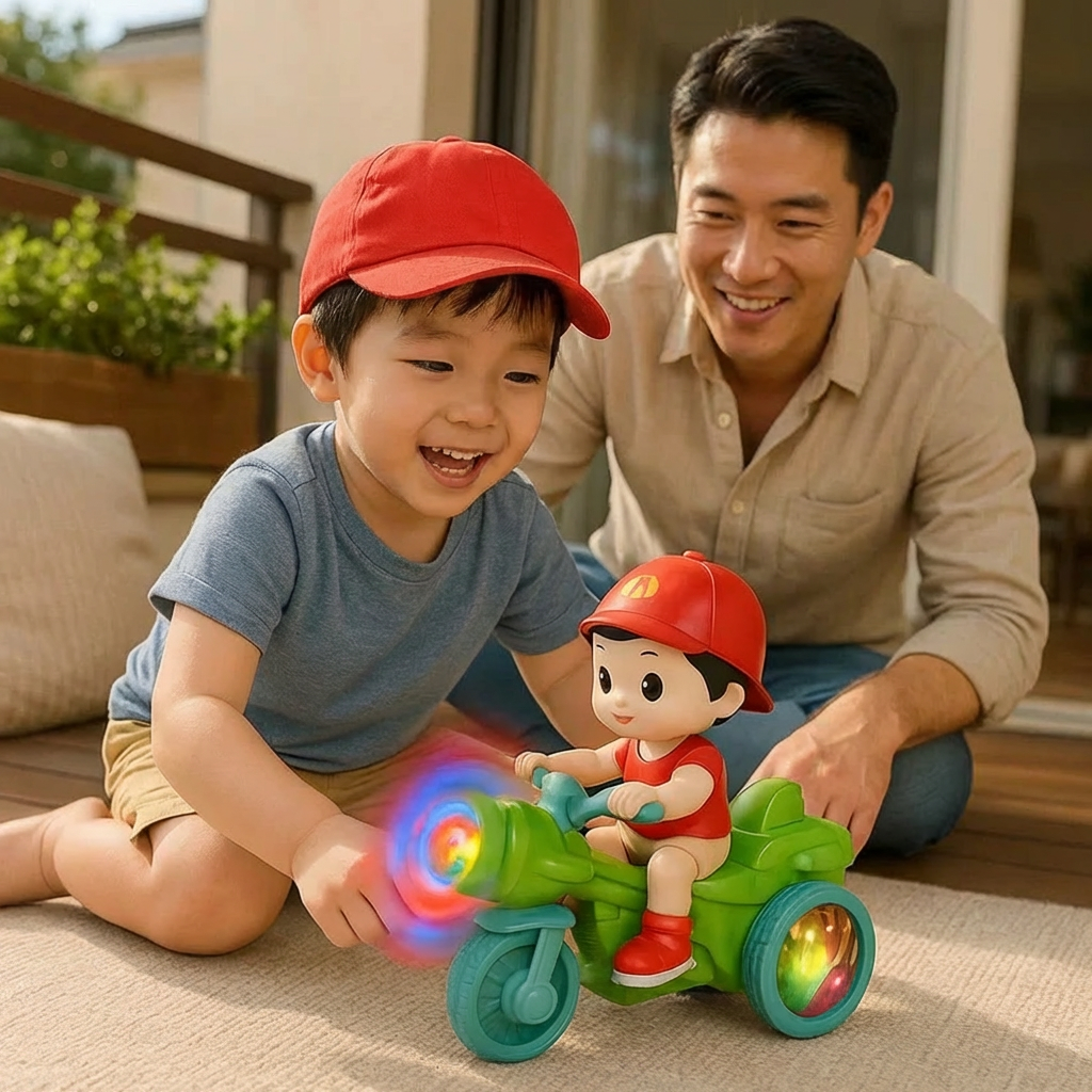 Light-Up Musical Kids’ Stunt Scooter Toy