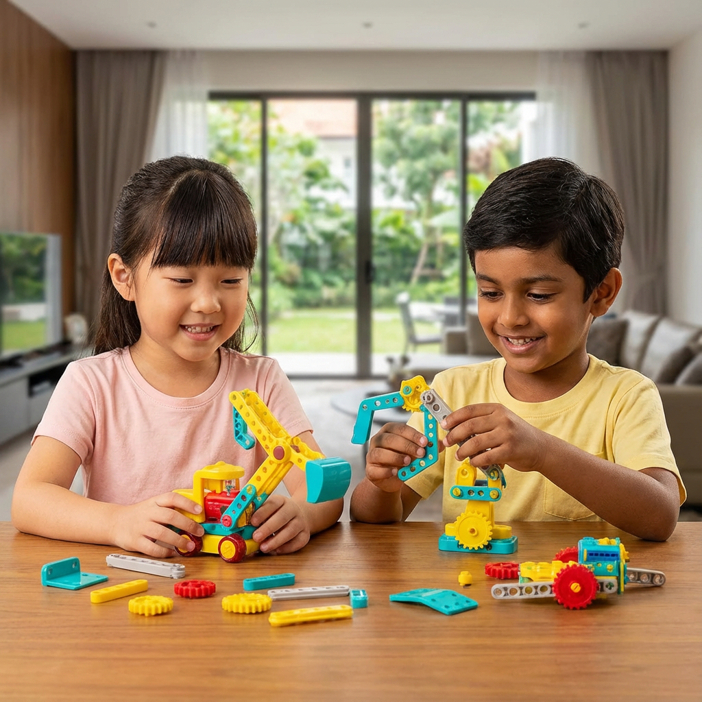 3-in-1 Science and Technology Building Block Playset