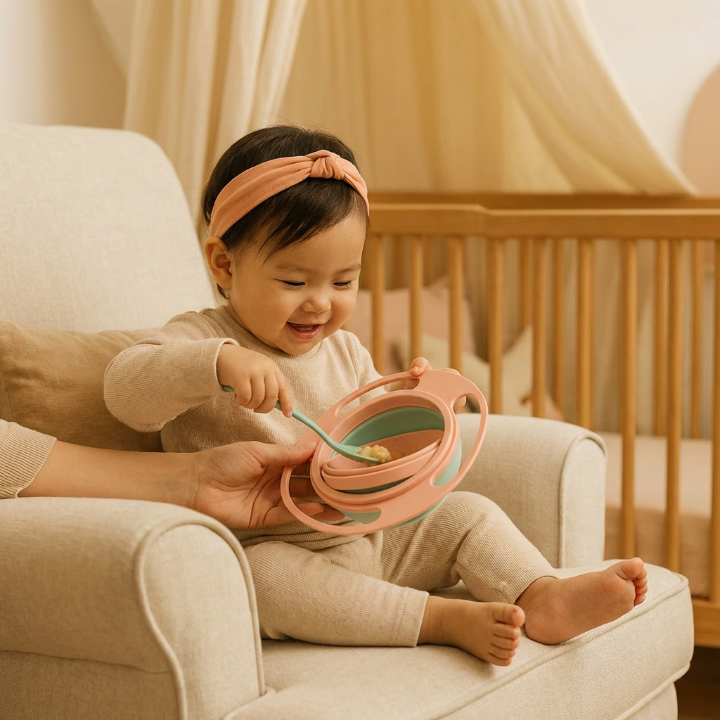 Spill-Proof Baby Bowl – Mess-Free Mealtimes