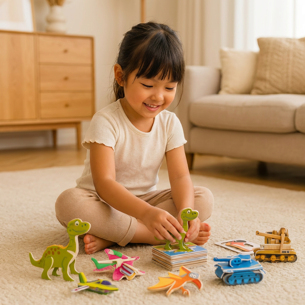 3D Cartoon Puzzle Set for Children