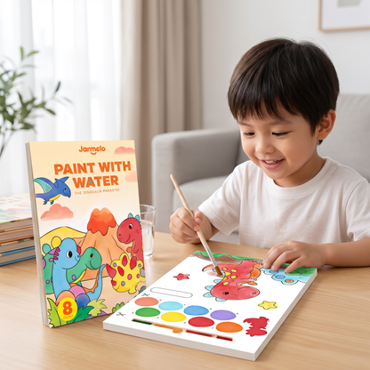 Watercolor Painting Book with Brush – Mess-Free Paint with Water Fun