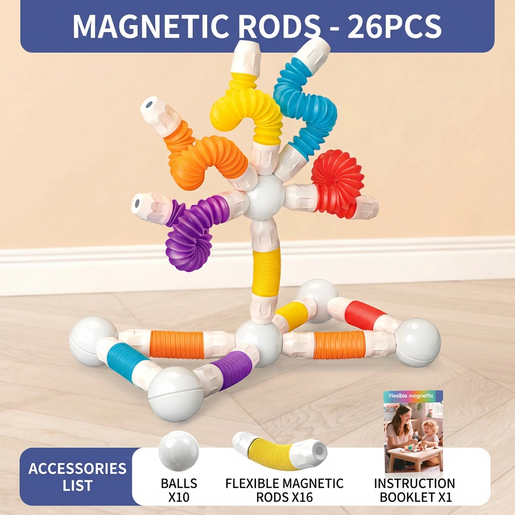 Montessori Malleable Magnetic Building Blocks