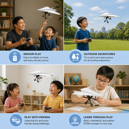 DIY Remote Control Paper Airplane Kit
