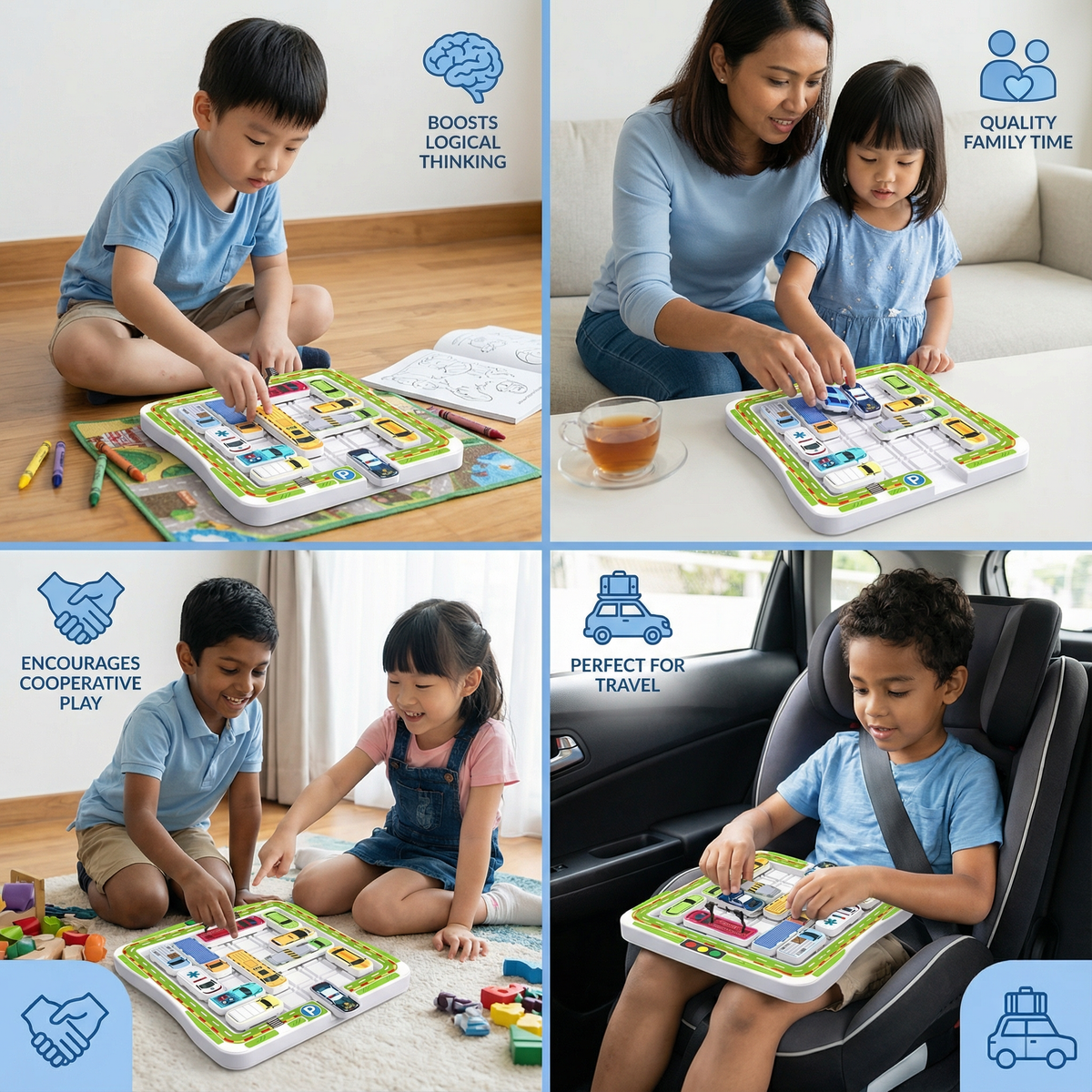 Logical Thinking – Car Parking Puzzle Toy for Children