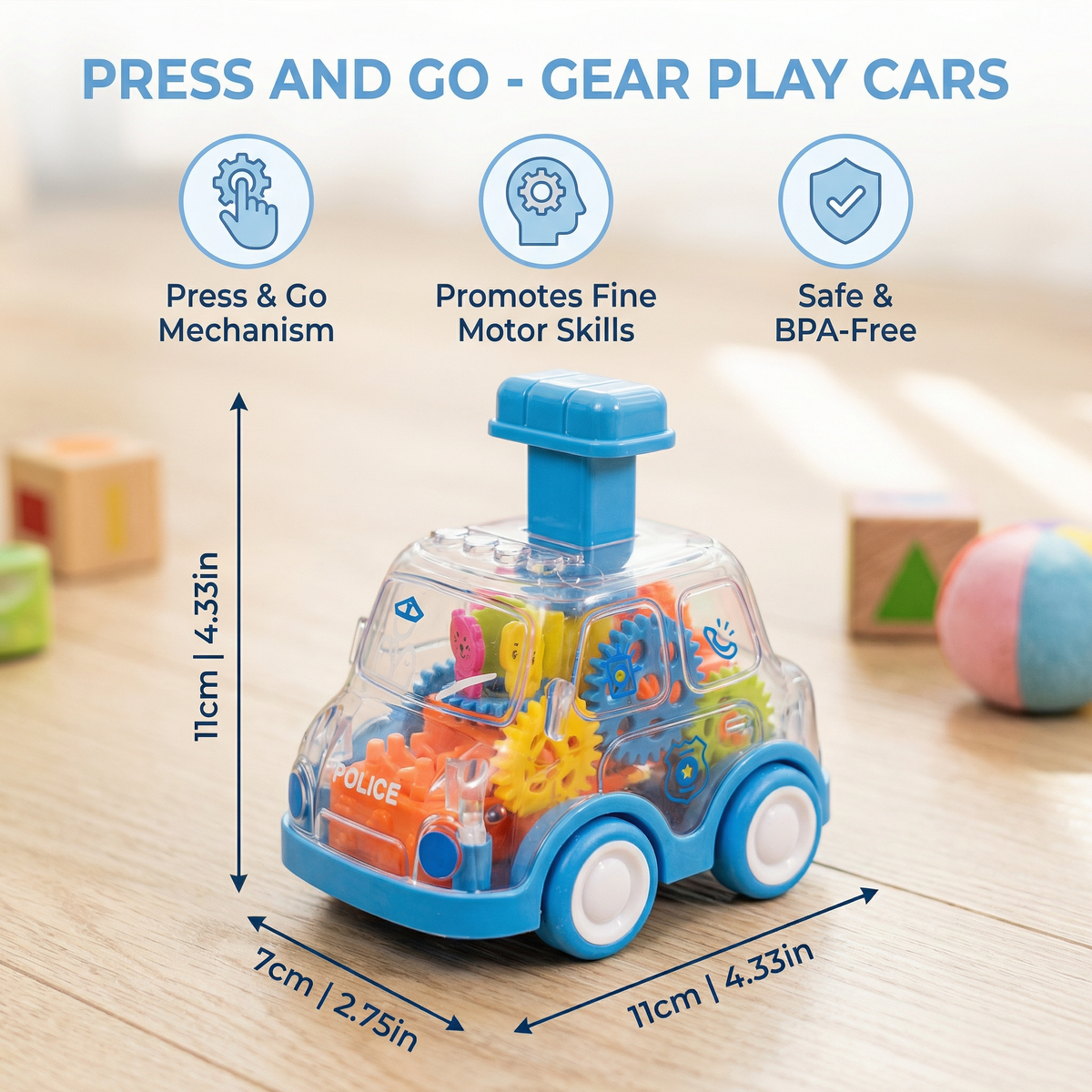 Press and Go - Gear Play Cars