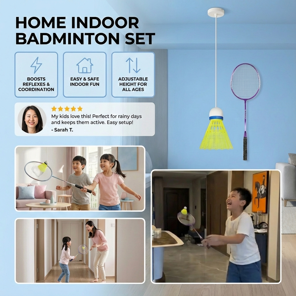 Indoor Badminton Set for Home