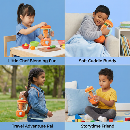 Funny Carrot Mixer Kids Plush Toy
