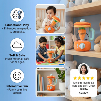 Funny Carrot Mixer Kids Plush Toy