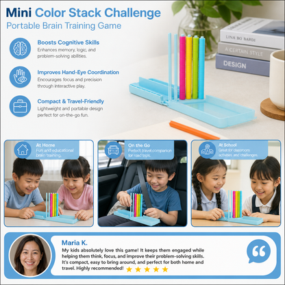 Mini Color Stack Challenge – Portable Brain Training Game