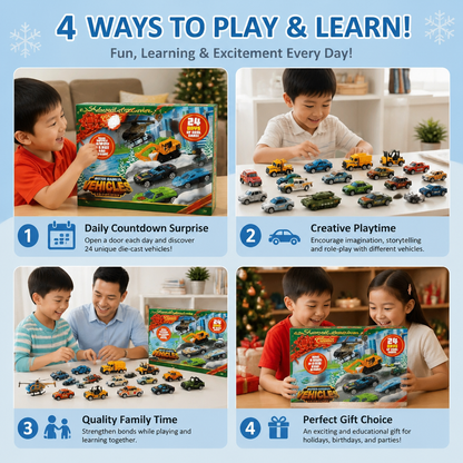 Christmas Die-Cast Car Advent Calendar for Kids