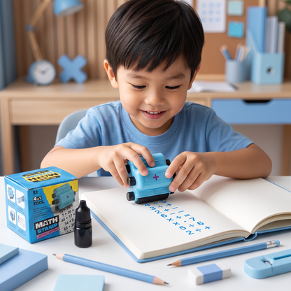 4-in-1 Math Roller Stamp – Addition, Subtraction, Multiplication & Division Practice