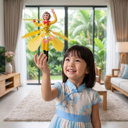 Interactive Flying Monkey Toy with Motion Sensor & LED Lights