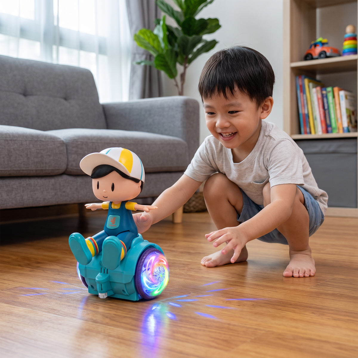 Interactive 360° Dancing Balance Toy with Lights & Music