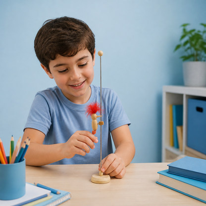 Wooden Woodpecker Learning Toy for Kids