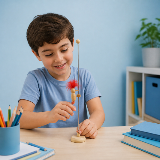 Wooden Woodpecker Learning Toy for Kids