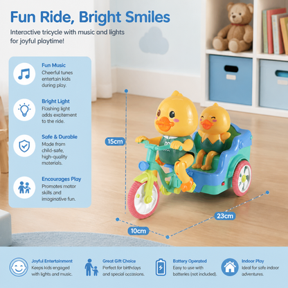 Electric Animal Tricycle – Interactive Ride-On Toy with Music & Light for Children