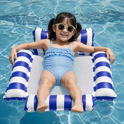 Inflatable Pool Seat for Children – Water Hammock with Mesh Surface