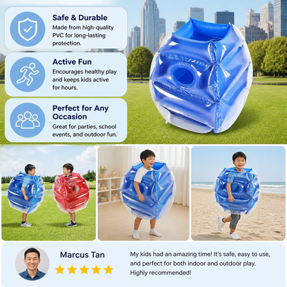 Inflatable Bumper Ball Suit for Kids – 2 Player Outdoor Collision Game