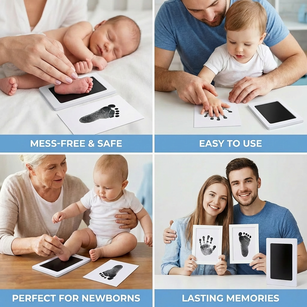 Baby Hand & Footprint Kit – Keepsake Set for Toddlers
