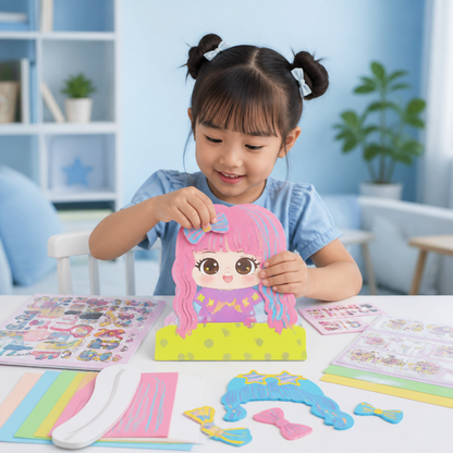 DIY Hair Stylist Craft Kit for Kids