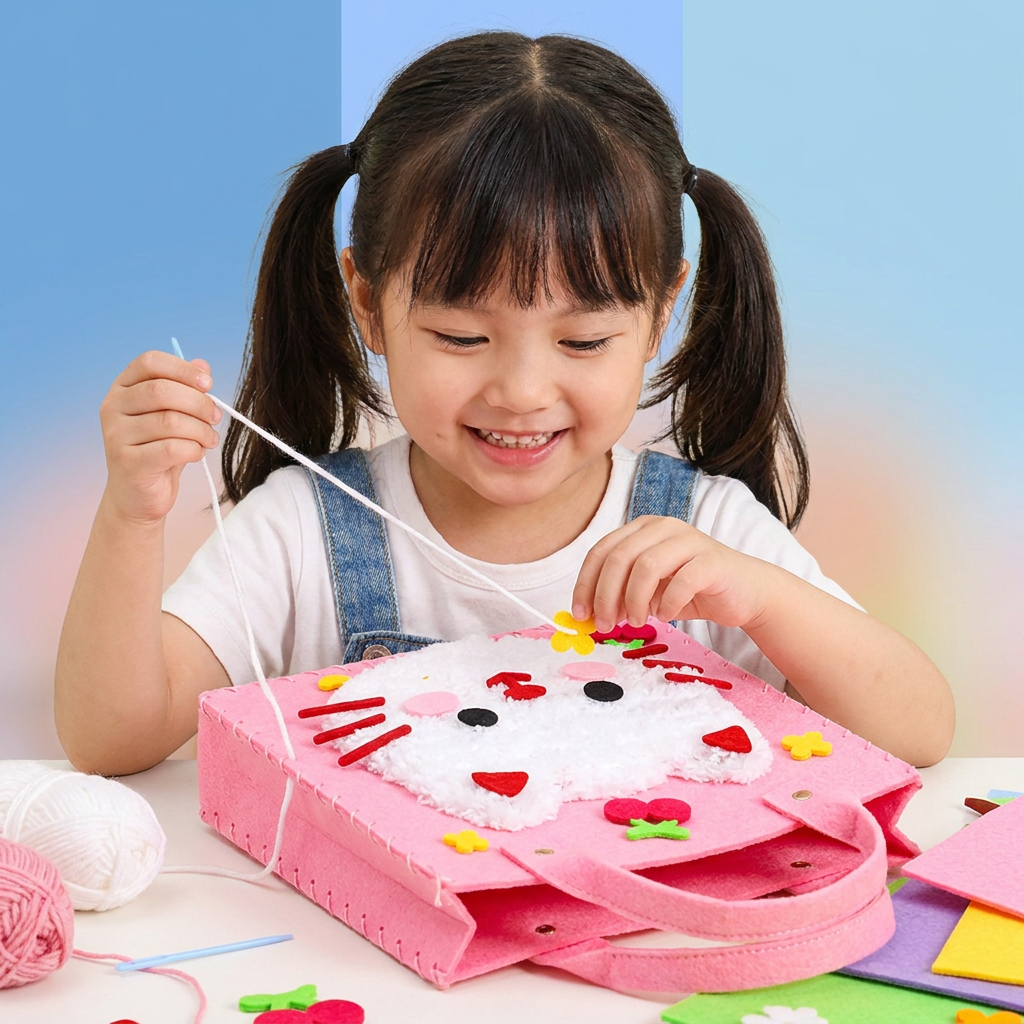 Kids DIY Plush Tote Bag Craft Kit