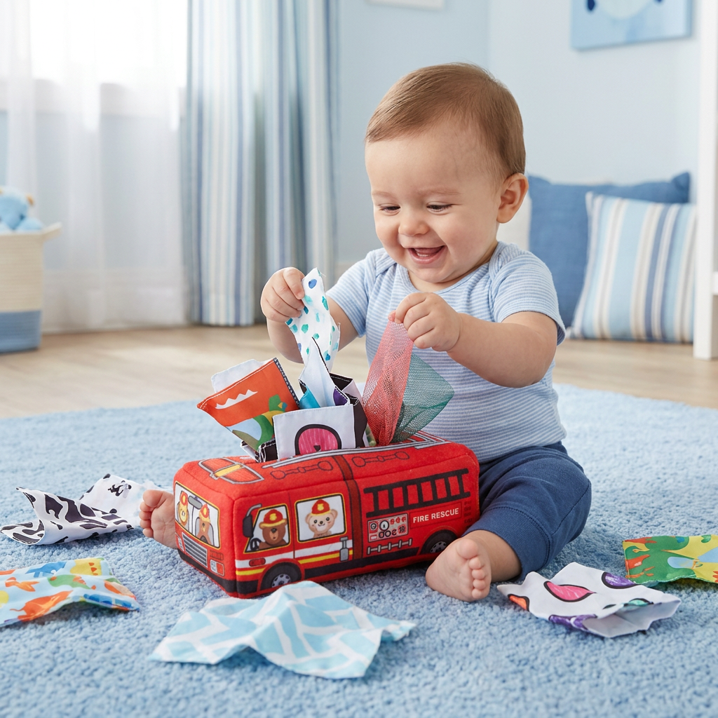 Montessori Magic Tissue Box – Sensory Learning Toy for Babies