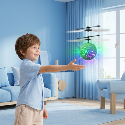 Hand-Controlled Flying LED Ball Drone for Kids