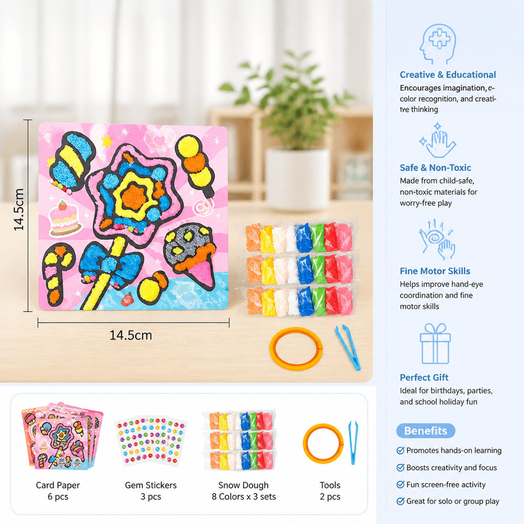 DIY Clay Sticker Art & Craft Kit for Kids