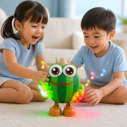 Dancing Watermelon Head-Up Tummy Time Toy with Lights & Music