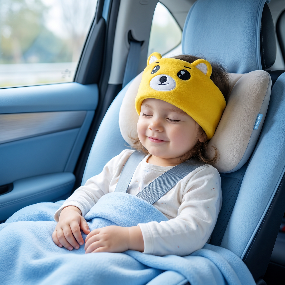 2-in-1 Sleep Headband with Bluetooth Speakers – Soft Wireless Headband for Travel & Sleep