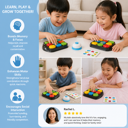 Educational Color Pattern Match Family Bell Game