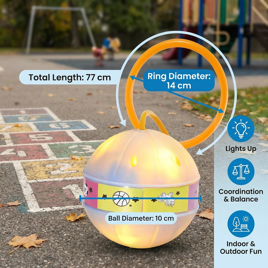 LED Ankle Skip Ball – Interactive Jumping Toy for Kids