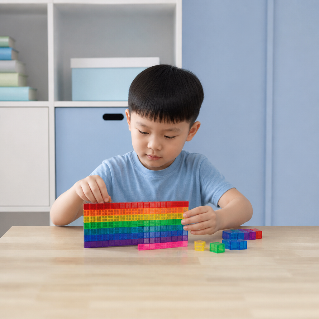 Montessori Cube Building Block Set for Kids