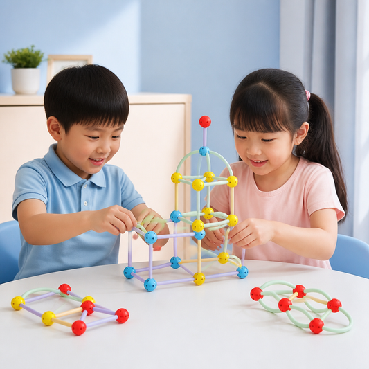 3D Geometry Building Kit – Educational Construction & Spatial Learning Toy
