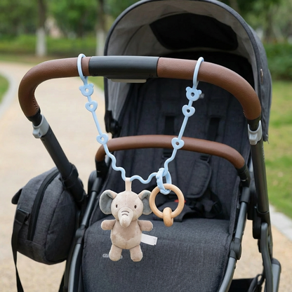 Silicone Baby Clip with Anti-Loss Protection – for Pacifiers & Toys (5 Pieces)