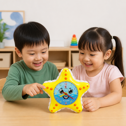 Starfish Clock Learning Toy – Interactive Time Teaching Toy for Kids