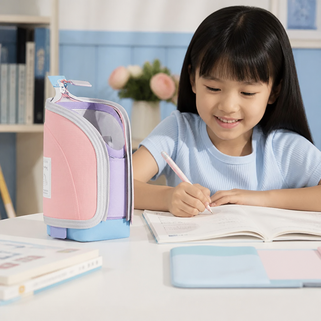 2-in-1 Pop-Up Pencil Case with Pen Holder – Space-Saving Desk Organizer