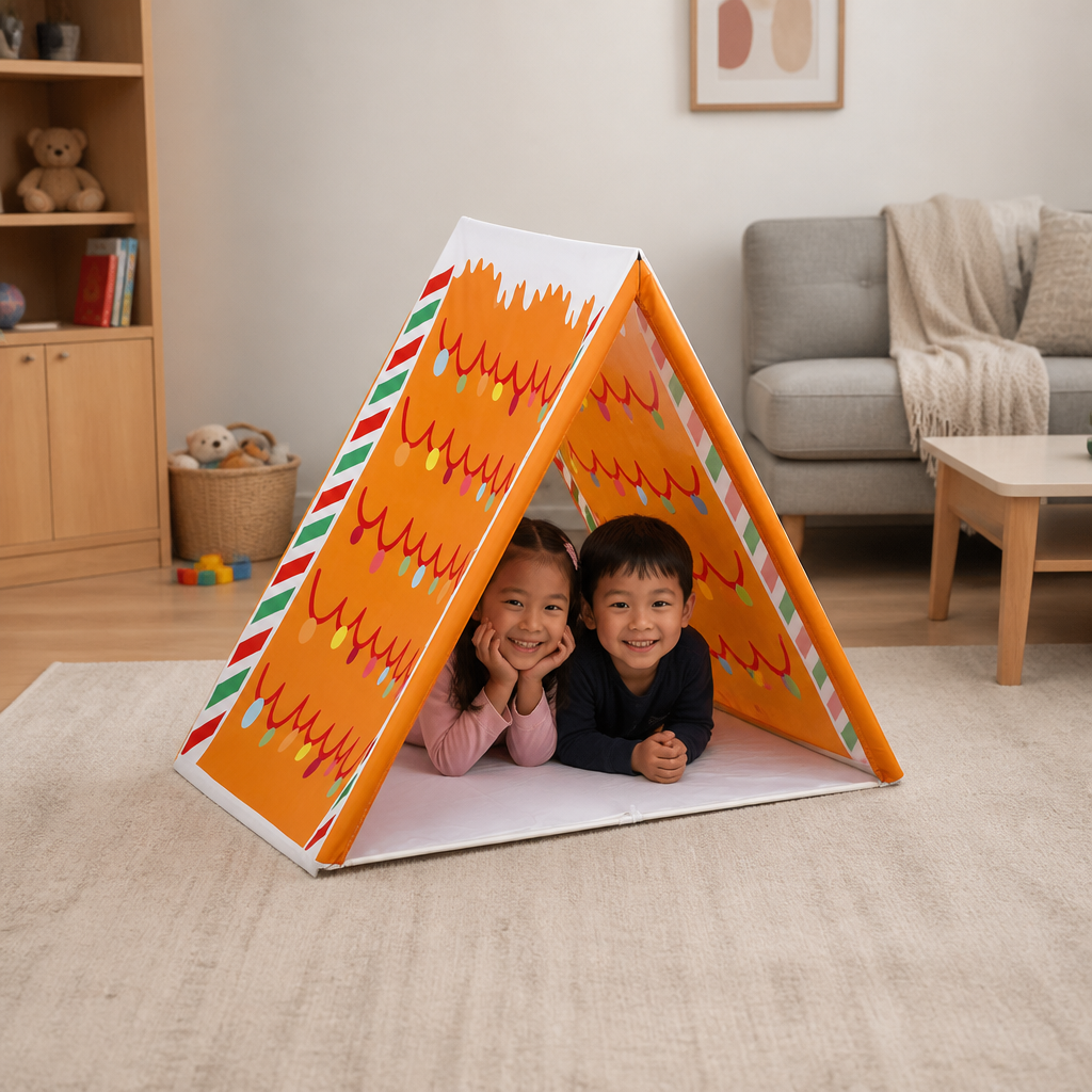Christmas Gingerbread House Play Tent for Kids