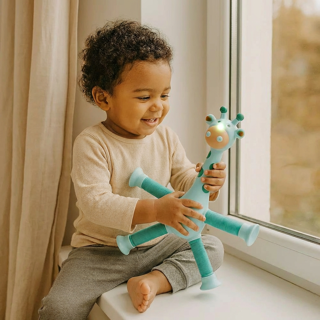 Sensory Suction Cup Giraffe Baby Toy