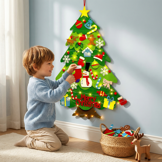 Montessori Felt Christmas Tree