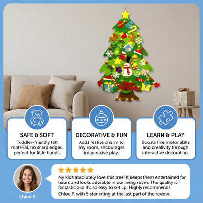 Montessori Felt Christmas Tree
