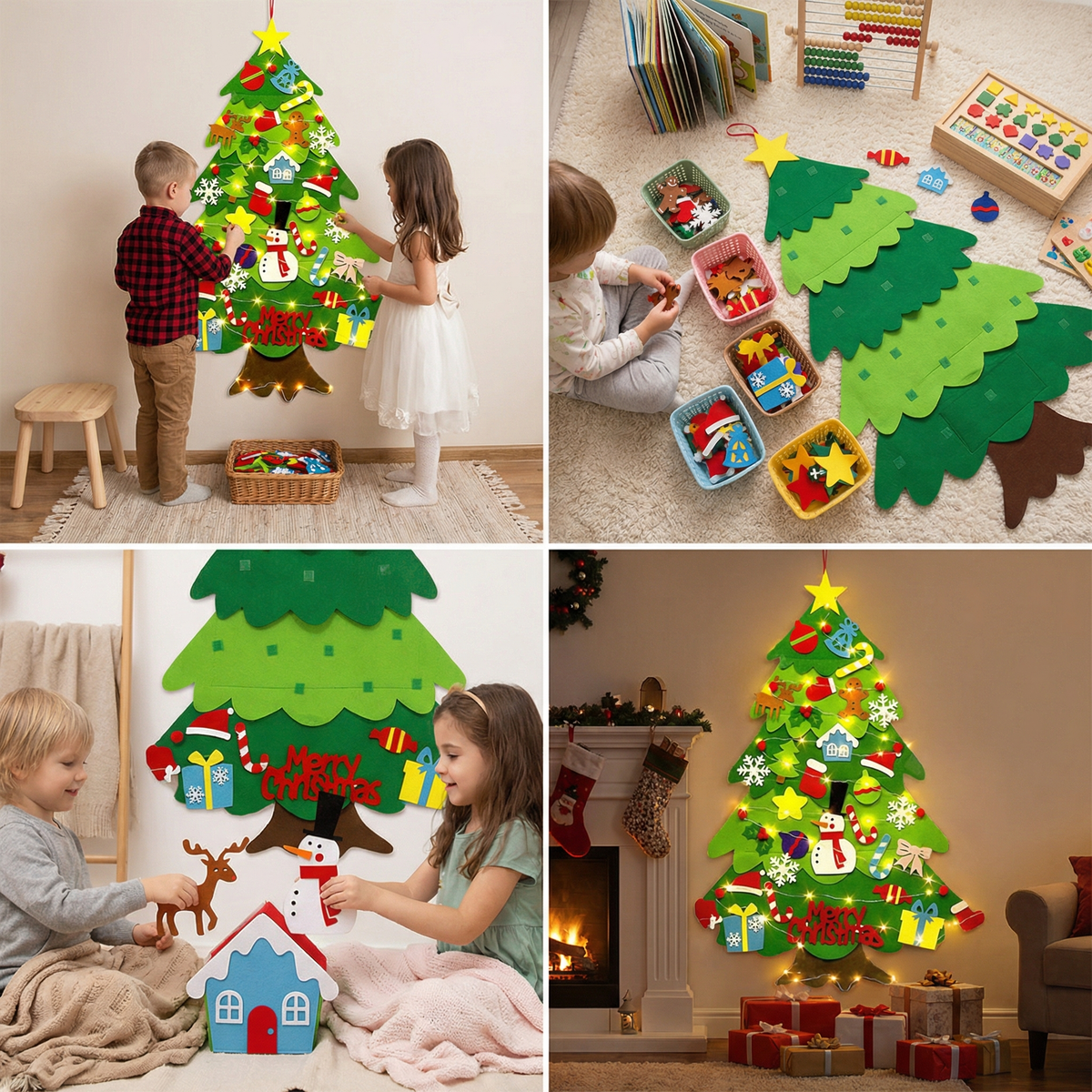Montessori Felt Christmas Tree