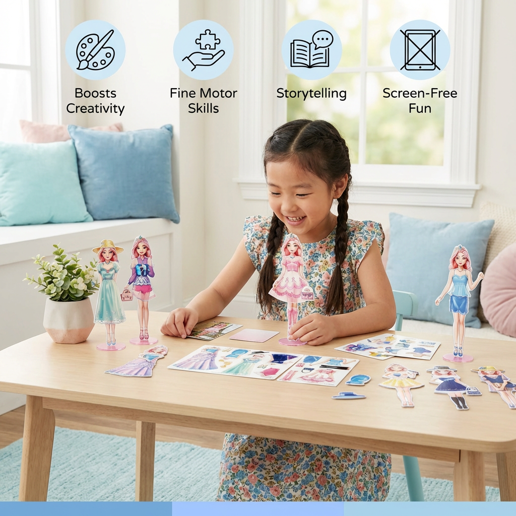 Magnetic Fashion Play Set for Kids