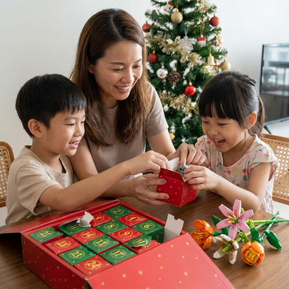 Christmas Building Block Flower Bouquet Advent Calendar