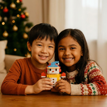 Creative Building Block Christmas Figures - Fun for the Whole Family