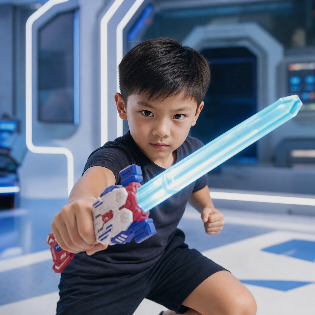 Glowing Telescopic Butterfly Sword Toy